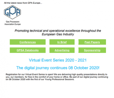 GPA Europe October 2020 Newsletter